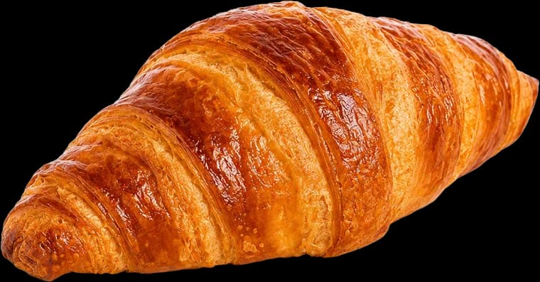Croissant dourado e folhado
